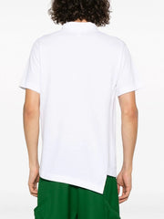 Comme des Garçons X Lacoste - Polo asymétrique FL-T015-W23-3 - Blanc-Chemises-FL-T015-W23-3