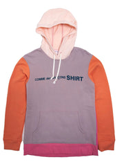 Comme des Garçons SHIRT - Sweat hoodie multi couleur rose logo CDG SHIRT W28118-Pulls et Sweats-W28118-1