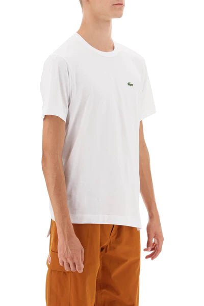 Comme des Garçons X Lacoste - T-Shirt Asymétrique FL-T014-W23-2- Blanc-T-shirt-FL-T014-W23-1