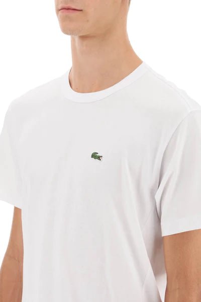 Comme des Garçons X Lacoste - T-Shirt Asymétrique FL-T014-W23-2- Blanc-T-shirt-FL-T014-W23-1