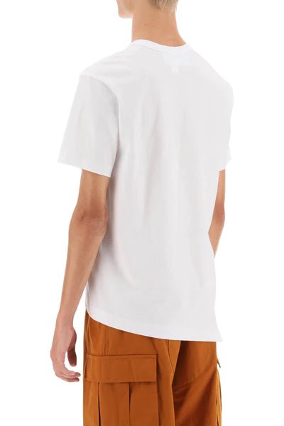 Comme des Garçons X Lacoste - T-Shirt Asymétrique FL-T014-W23-2- Blanc-T-shirt-FL-T014-W23-1