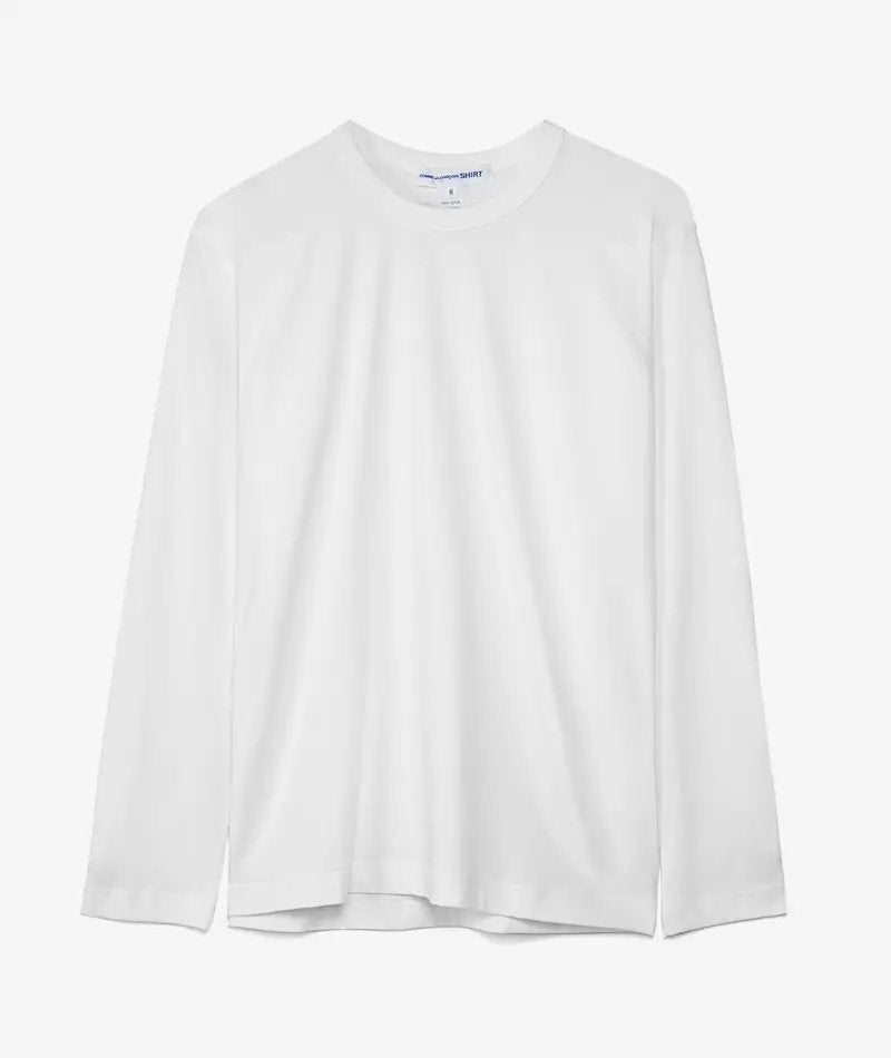 Comme Des Garçons SHIRT - Knit T-shirt Manches Longues - White FH-T012-W21-3-T-shirts-FH-T012-W21-3
