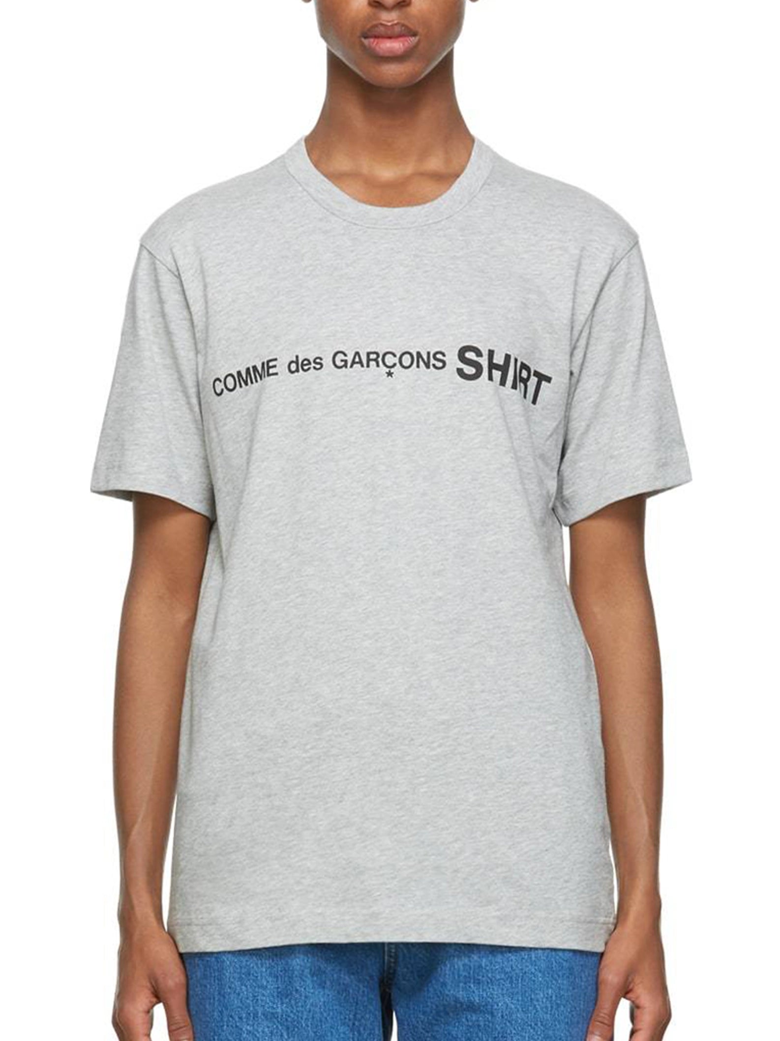 Comme des Garçons SHIRT - T-shirt logo CDG Shirt gris W28116-1-T-shirts-W28116-2