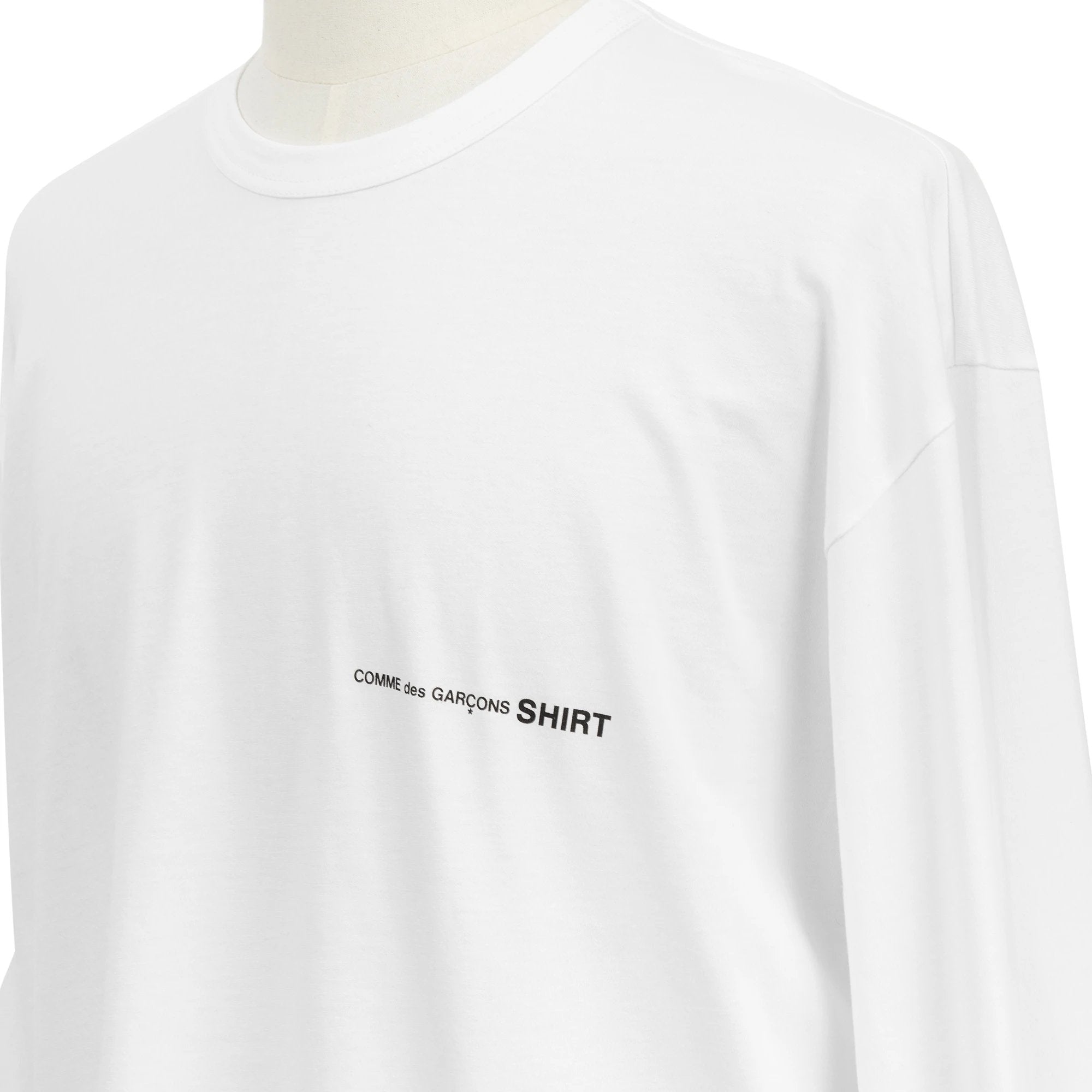 Comme des Garçons SHIRT - T-shirt Manches Longues Surdimensionné FI-T016-S22-4 - White-T-shirts-FI-T016-S22-4