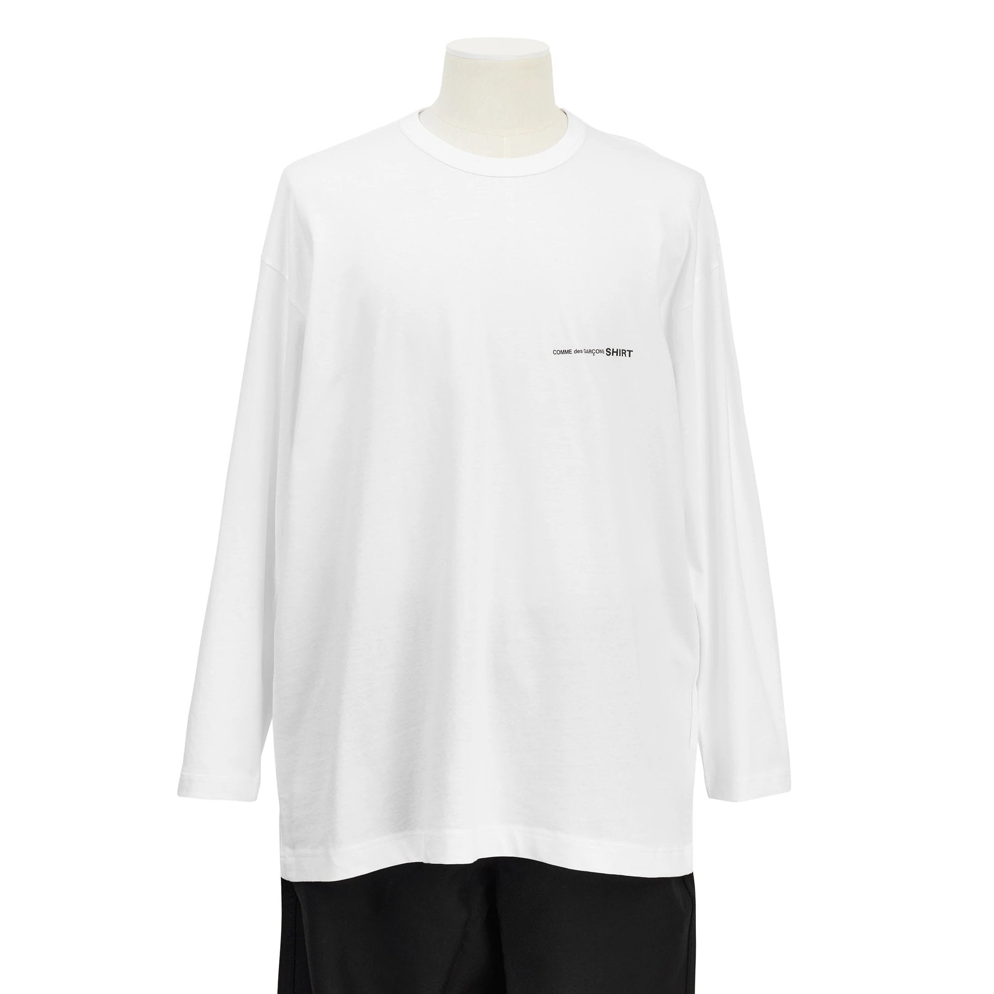 Comme des Garçons SHIRT - T-shirt Manches Longues Surdimensionné FI-T016-S22-4 - White-T-shirts-FI-T016-S22-4