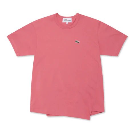 Comme des Garçons X Lacoste - T-Shirt Asymétrique FL-T002-W23-4- Rose-T-shirts-FL-T002-W23-4