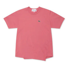 Comme des Garçons X Lacoste - T-Shirt Asymétrique FL-T002-W23-4- Rose-T-shirts-FL-T002-W23-4