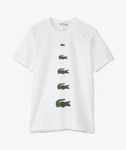 Comme des Garçons X Lacoste - T-shirt Multi-Logos FL-T011-W23-2- Blanc-T-shirts-FL-T011-W23-2