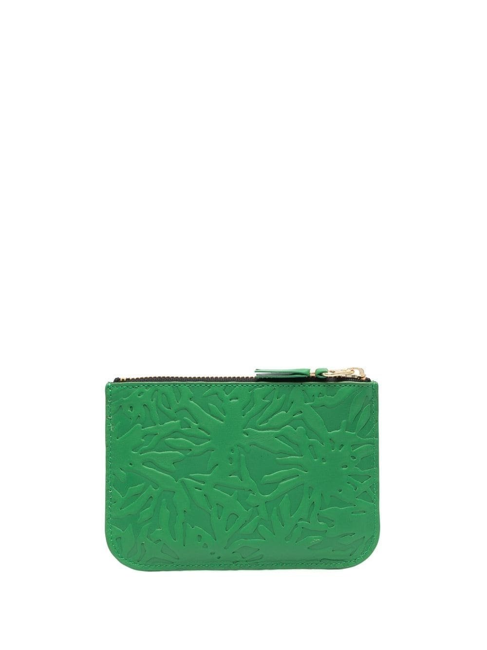 Comme des Garçons Wallet - Embossed Forest - Green - SA8100EF-Accessoires-SA8100EF