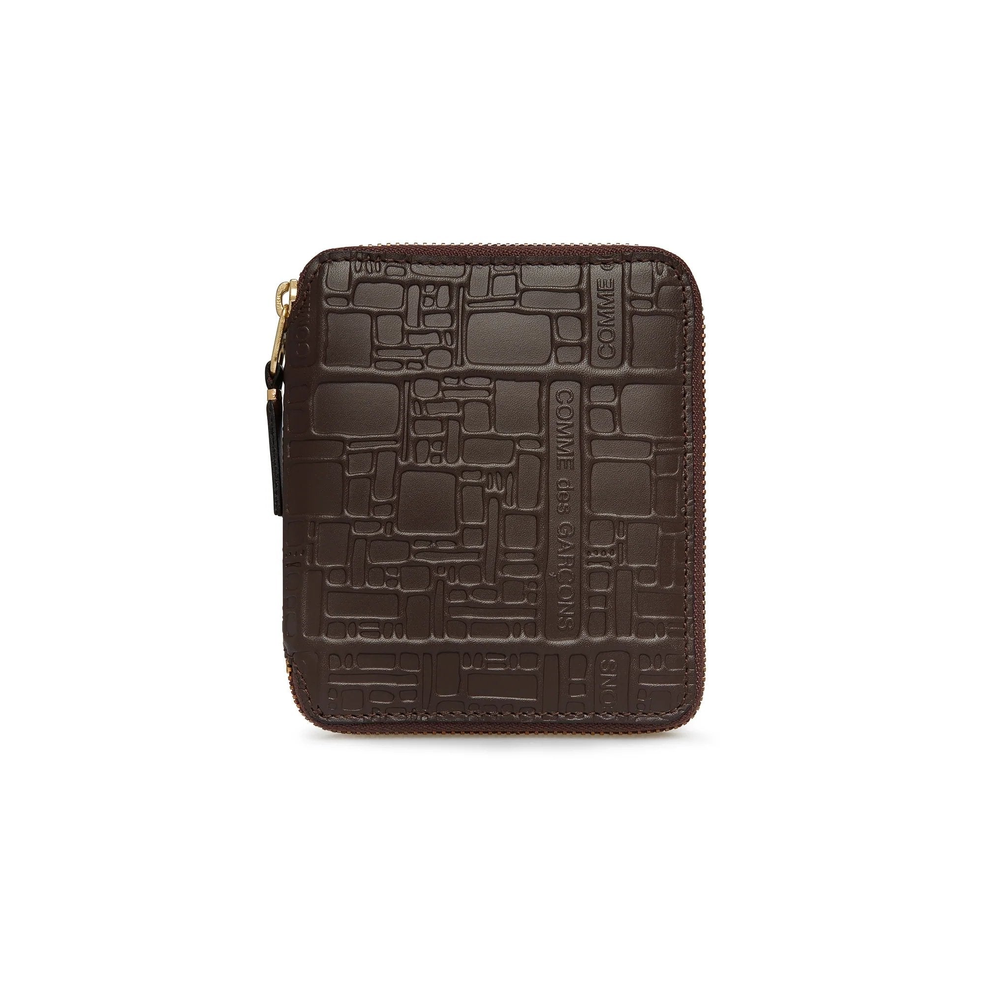 Comme Des Garçons - Wallet - Embossed Logotype - Brown - SA2100EL-Accessoires-SA2100EL