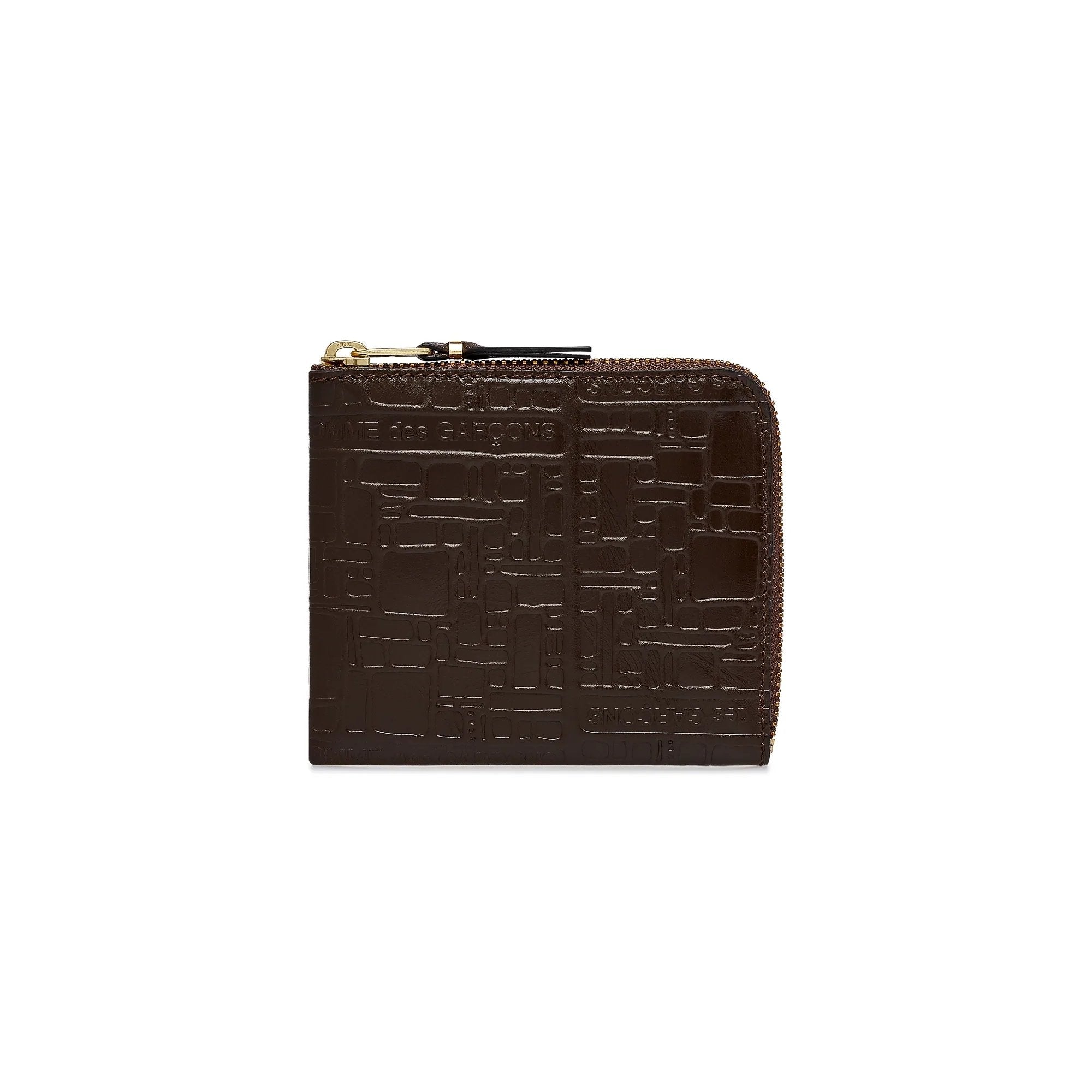 Comme des Garçons Wallet - Embossed Logotype - Brown - SA3100EL-Accessoires-SA3100EL