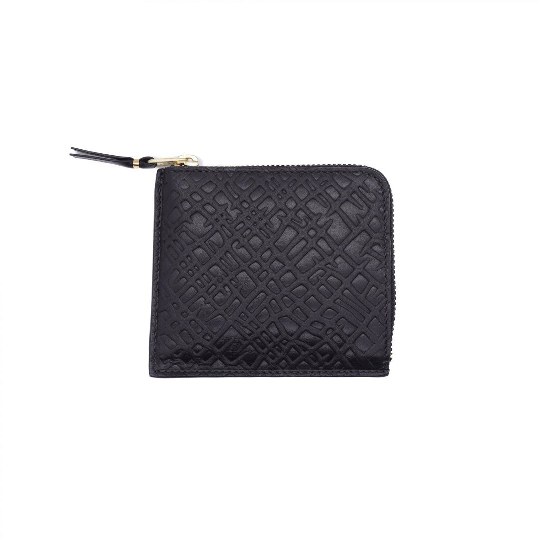 Comme des Garçons Wallet - Embossed Roots - Black - SA3100ER-Accessoires-SA3100ER
