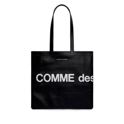 Comme Des Garçons Wallet - Huge Logo - Tote Bag - Black-Accessoires-SA9001HL