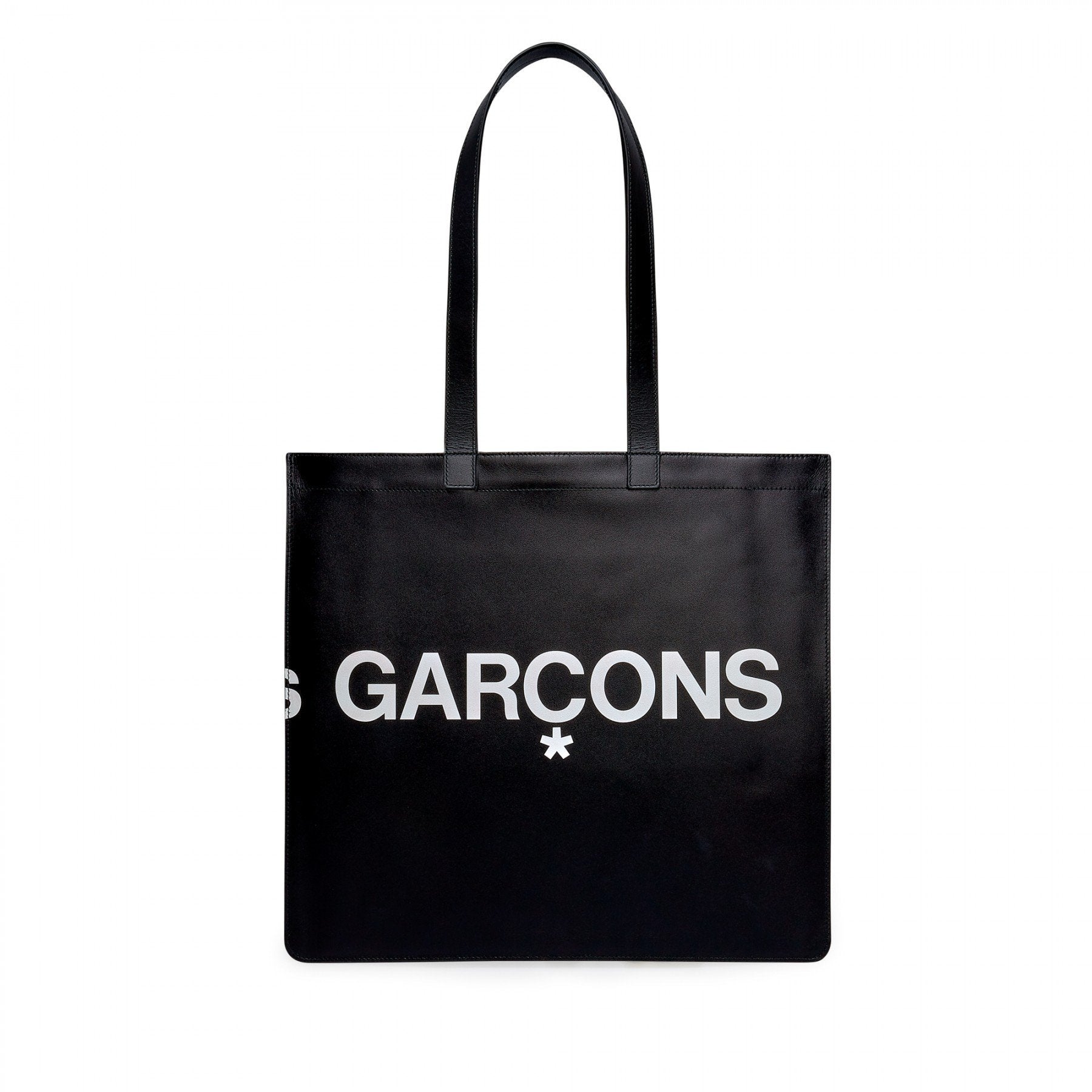 Comme Des Garçons Wallet - Huge Logo - Tote Bag - Black-Accessoires-SA9001HL