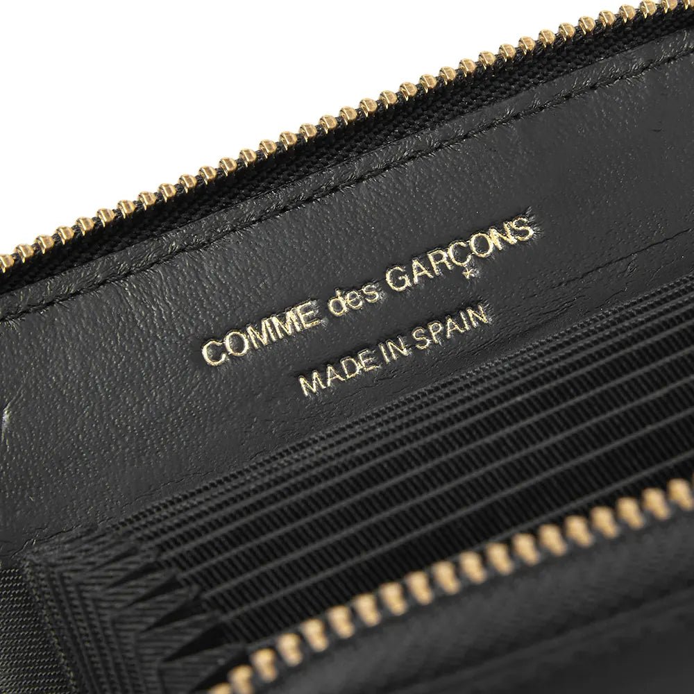Comme Des Garçons WALLET - Arecalf Leather Wallet SA2110 - Black-Portes Cartes-SA2110