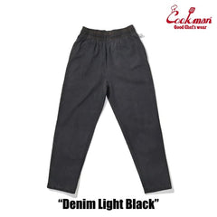 Cookman - Chef Pants - Denim Light Black-Pantalons et Shorts-231-33807