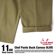 Cookman - Chef Pants - Duck Canvas Olive-Pantalons et Shorts-