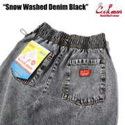 Cookman - Chef Pants - Snow Washed Denim Black-Pantalons et Shorts-2312-31814