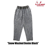 Cookman - Chef Pants - Snow Washed Denim Black-Pantalons et Shorts-2312-31814