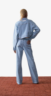 Daily Paper - Mel Jeans - Blue Monogram-Jupes et Pantalons-2211056