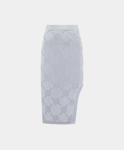 Daily Paper - Pabila Knit Skirt - Egret White/Purple Impression-Jupes et Pantalons-2311104