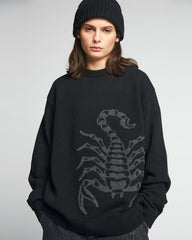 Eatdust - Scorpio Sweater - Black-Pulls et Sweats-MKW23006DLT900