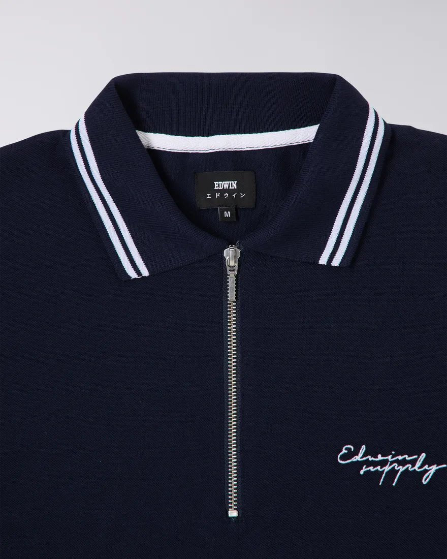 Edwin - Affect Polo - Maritime Blue-Chemises-I031847_0DM_67