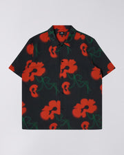 Edwin - Garden Society Shirt - Black/Red-Chemises-I033388_60B_67