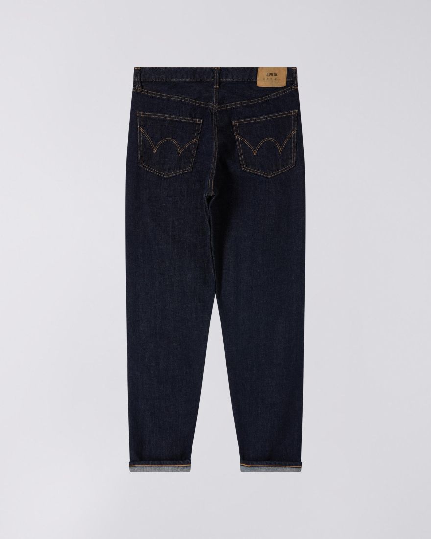 Edwin - Loose Tapered Jeans - Blue rinsed-Pantalons et Shorts-
