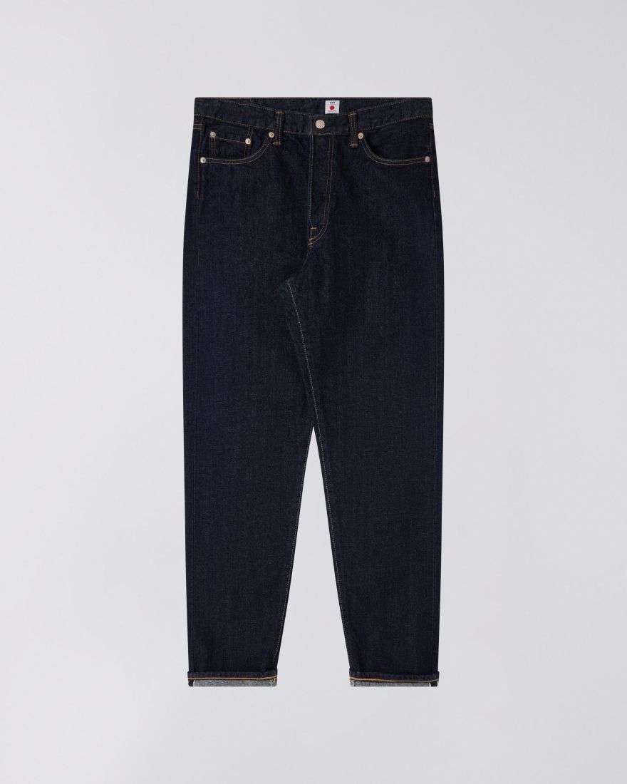 Edwin - Loose Tapered Jeans - Blue rinsed-Pantalons et Shorts-