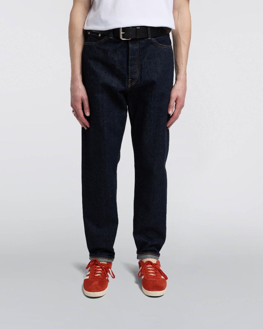 Edwin - Loose Tapered Jeans - Blue rinsed-Pantalons et Shorts-