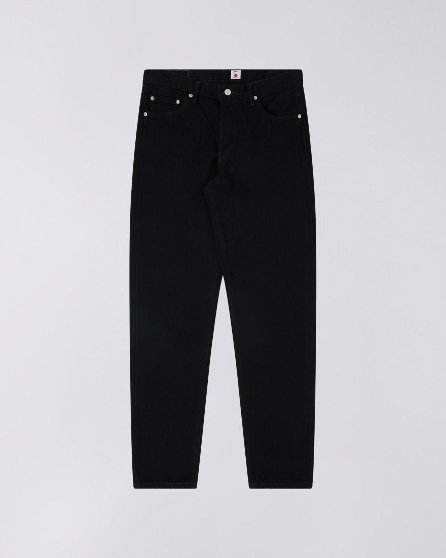Edwin - Regular Tapered Jeans - Black Unwashed-Pantalons et Shorts-I030680