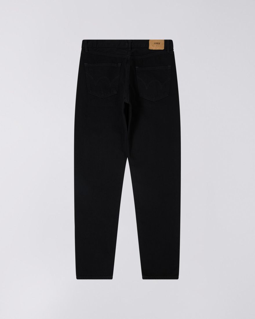 Edwin - Regular Tapered Jeans - Black Unwashed-Pantalons et Shorts-I030680