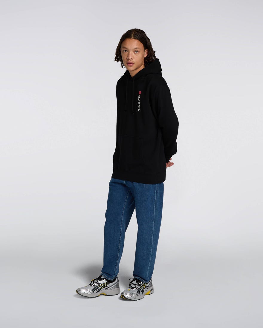 Edwin - Kamifuji Hoodie Sweat - Black - Pull Noir-Pulls et Sweats-I031106