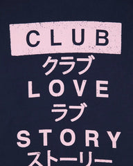 Edwin - Club Love Story T-Shirt Long Sleeve - Maritime Blue-T-shirts-TO73.J94.0DM.67.03