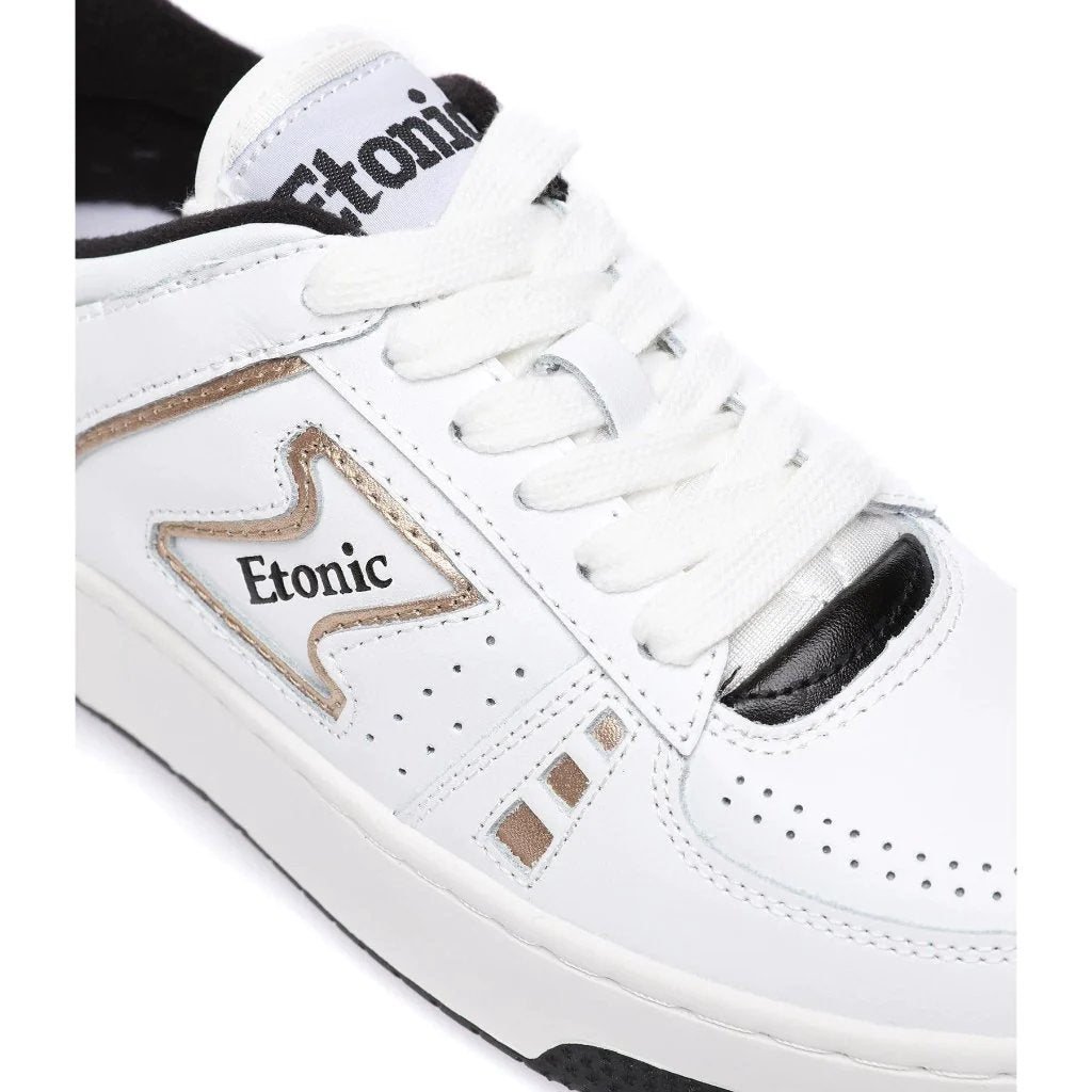 Etonic - B509 Low Sneakers - White/Black/Gold-Chaussures-ETW314610-02
