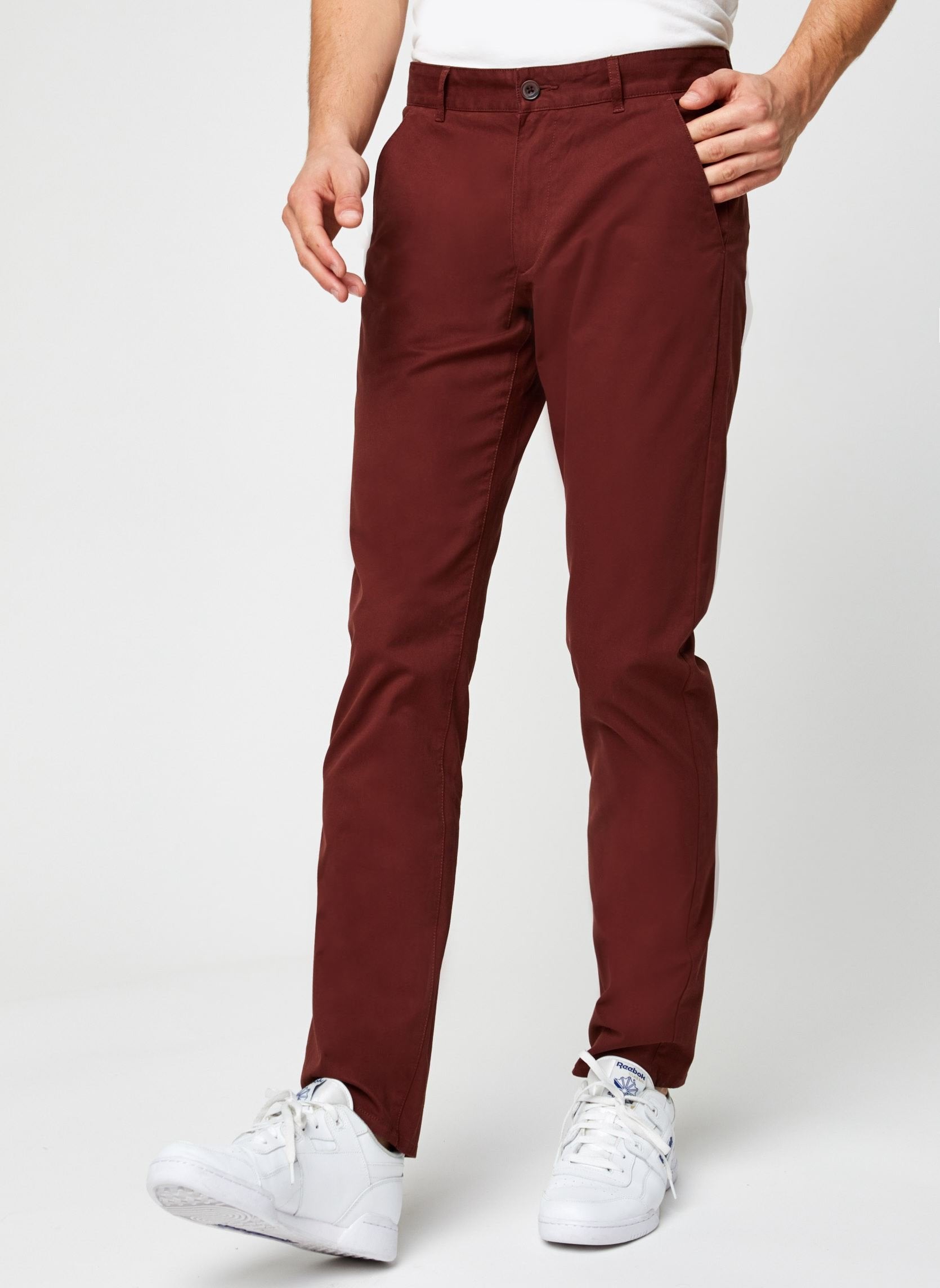 Farah - Elm Chino Twill - Chino bordeaux-Pantalons et Shorts-F4BS6021