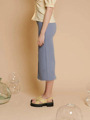 Ghospell - Wren Embellished Skirt - Jupe Longue - Bleu Clair-Jupes et Pantalons-SKG104BLE