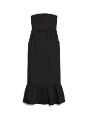 Ghospell - Sol Bandeau Dress - Black - Robe bustier longue - Noir-Robes-DRG720BLK