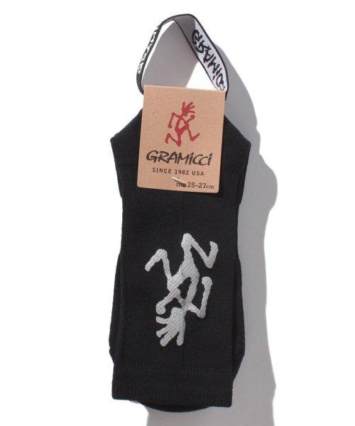 Gramicci - Logo Print Socks D Black-Accessoires-SX-M16