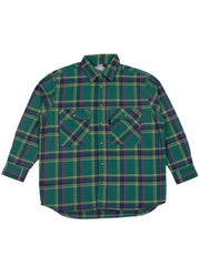 Gramicci - Flannel Shirt - Green - Unisexe-Chemises-GUJK-21F053