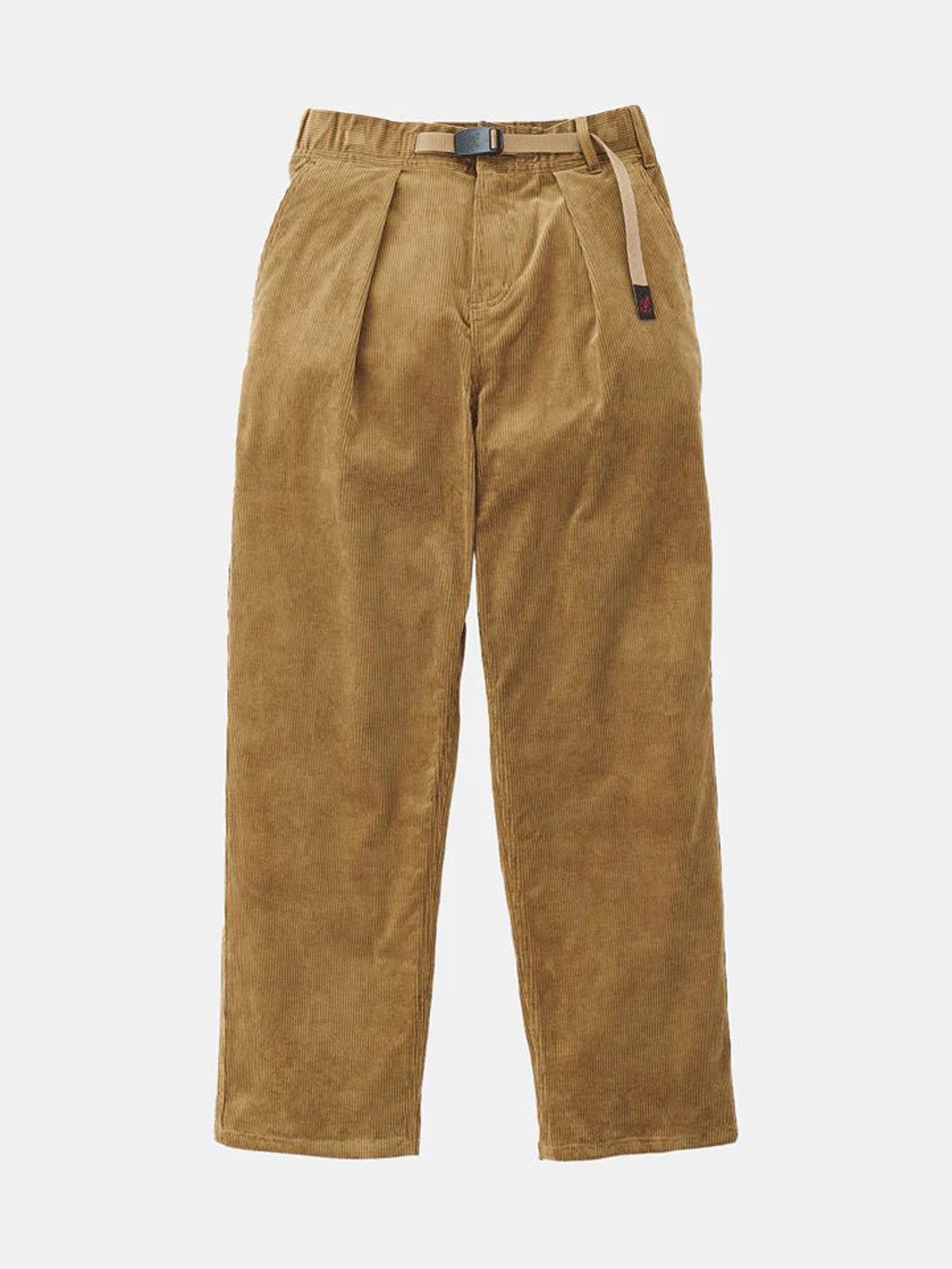 Gramicci - Corduroy Pleated Pant Woman - Mocha Beige-Jupes et Pantalons-G2FW-P007