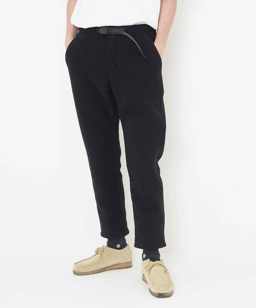Gramicci - Boa Fleece Track Pants - Black-Pantalons et Shorts-GUP-21F072