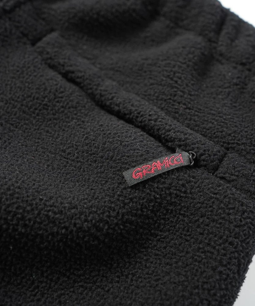 Gramicci - Boa Fleece Track Pants - Black-Pantalons et Shorts-GUP-21F072