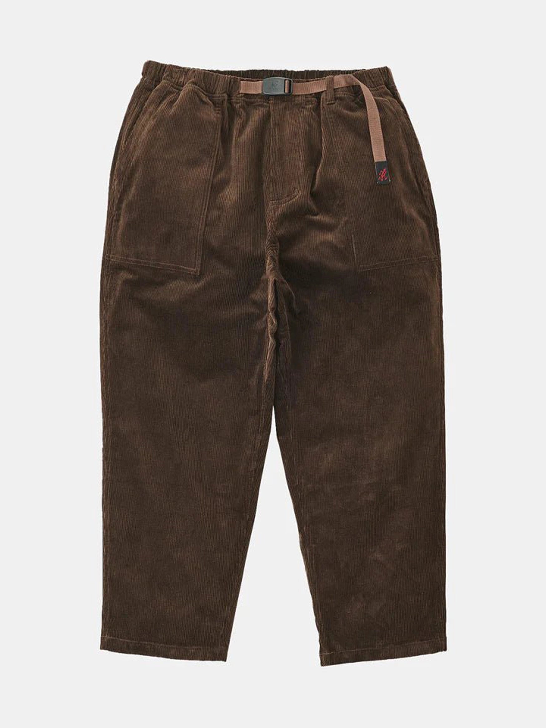 Gramicci - Corduroy Loose Tapered Pants - Dark Brown-Pantalons et Shorts-G2FU-P006