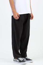 Gramicci - Gabardine Wide Tapered Pants - Black-Pantalons et Shorts-GMP-21S029