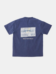 Gramicci - Unisex - Inside Tag Tee - Navy Pigment-T-shirts-G2FU-T050
