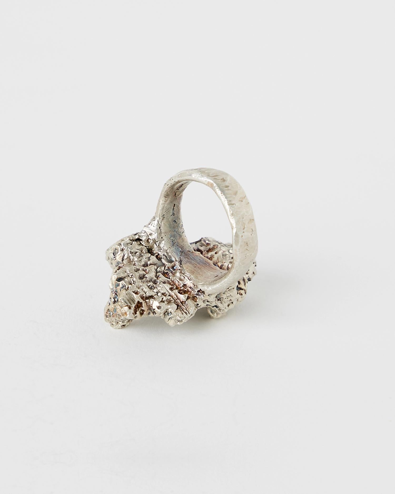 Heresy - Earth Ring - Oxisidised Silver-Bijoux-HAW23-J05
