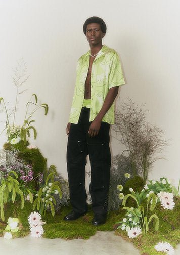 House Of Sunny - Falling Kiwis Shirt - Kiwi-Chemises-VOL21111