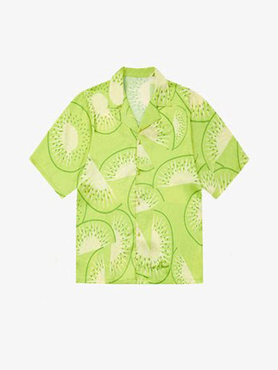House Of Sunny - Falling Kiwis Shirt - Kiwi-Chemises-VOL21111